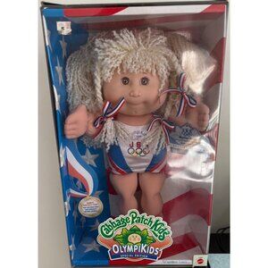 Cabbage Patch Kids Doll New Blonde Hair Marion Swimming Special Edition Olympics